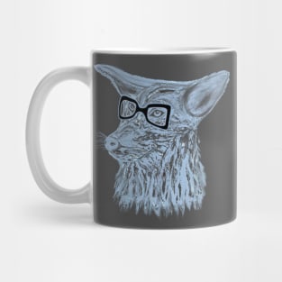 Clever Blue Coyote Mug